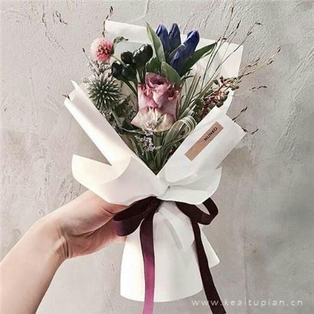 最新超好看的花束大全 小清新的花束朋友圈背景图图片
