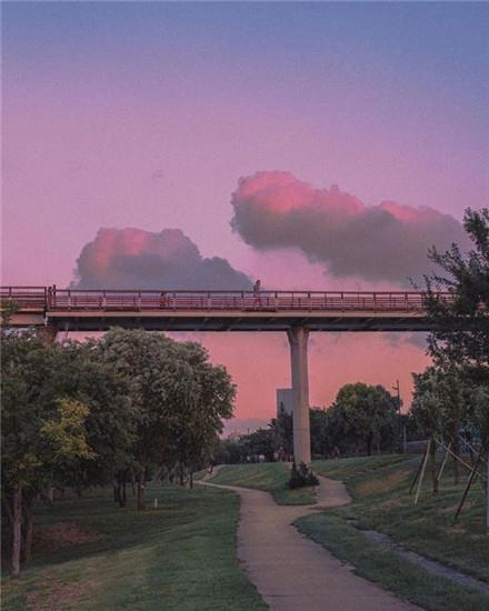 超美落日夕阳风景微信聊天背景壁纸图片