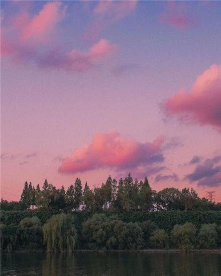 超美落日夕阳风景微信聊天背景壁纸图片