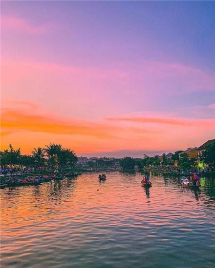超美落日夕阳风景微信聊天背景壁纸图片