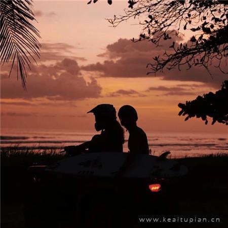 夕阳日落超美的风景头像文艺小清新图片