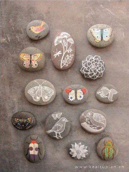 超美手绘的石头栩栩如生图片