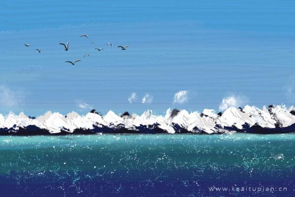 好看手绘风景油画，风景小清新油画图片