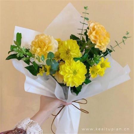 520情人节花束好看 一束鲜花浪漫高清图片