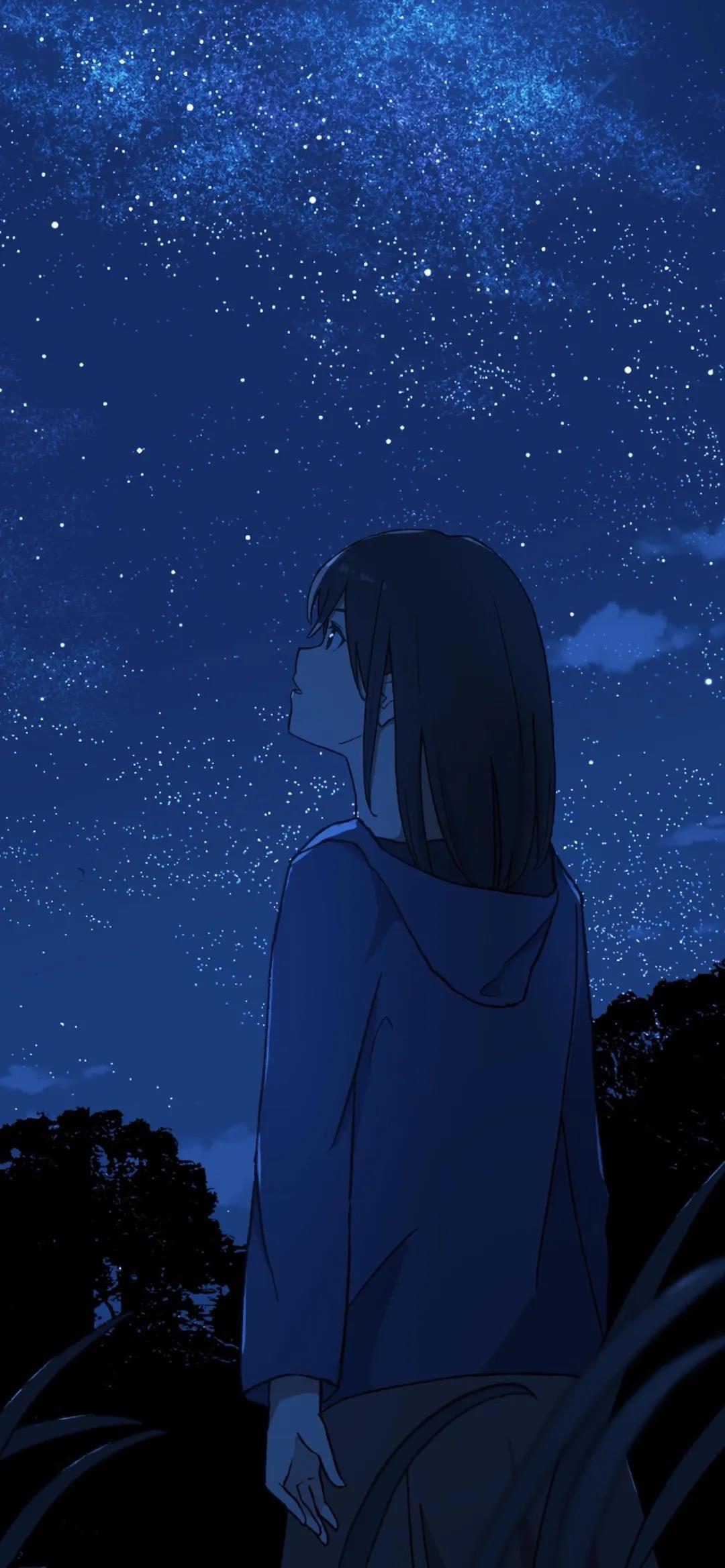 唯美治愈的二次元天空动漫场景手机壁纸图片