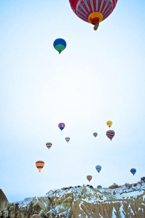 最新气球点缀了天空的颜色图片