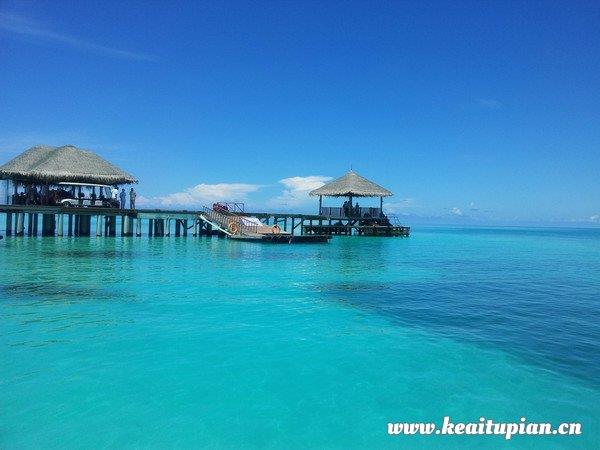 漂亮爱上马尔代夫的蓝色图片