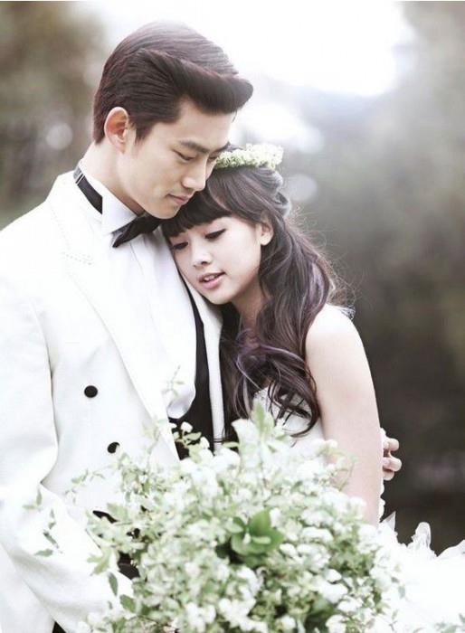 好看的她们是明星但是她们也有穿上婚纱的那天图片