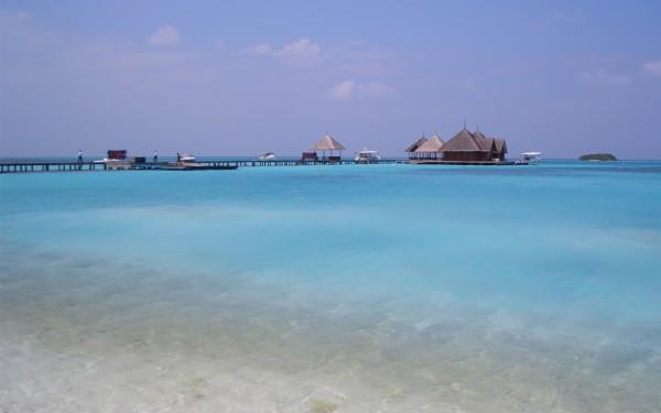 好看马尔代夫蓝色的代名词图片