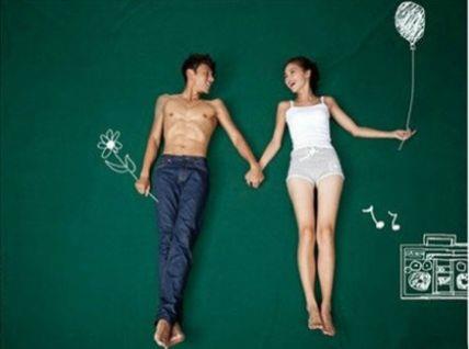 最新直至那天我们的爱会奔入那另类的婚纱去图片