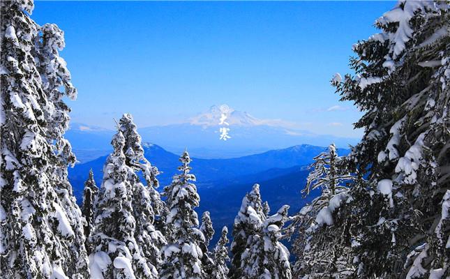 2022大寒高清带字 24节气大寒朋友圈配图图片