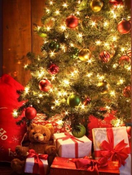 美丽圣诞节圣诞树大全2021 亮闪闪圣诞树好看图片
