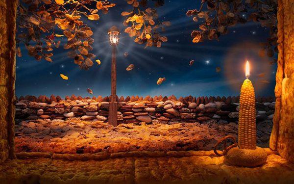 漂亮你一定做过的美食梦，梦里有座美食城堡图片