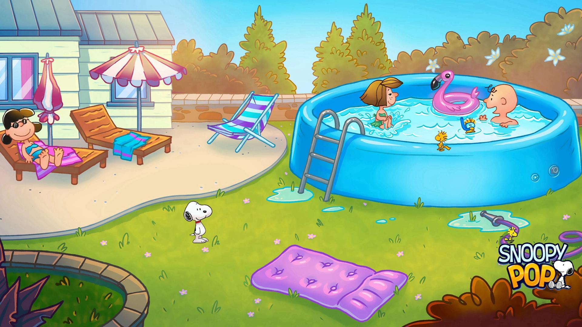 唯美萌系卡通史努比高清图片桌面壁纸