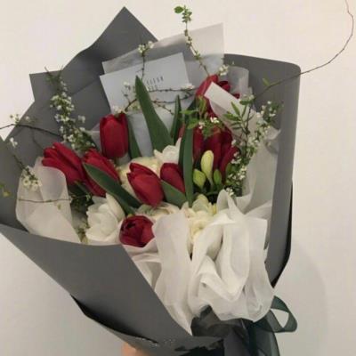 唯美好看的小清新包装花束图片