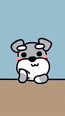 卡通小狗吃瓜可爱少女心超清美图