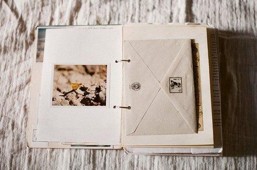 关于记忆记事本信件文艺图片