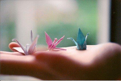 好看图片千纸鹤手工折纸