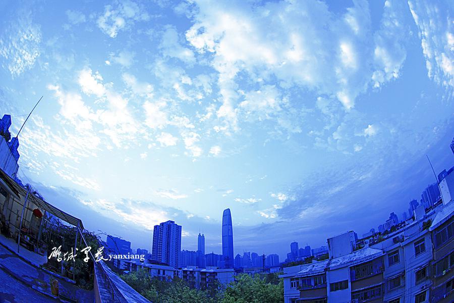 早安鹏城清晨唯美图片