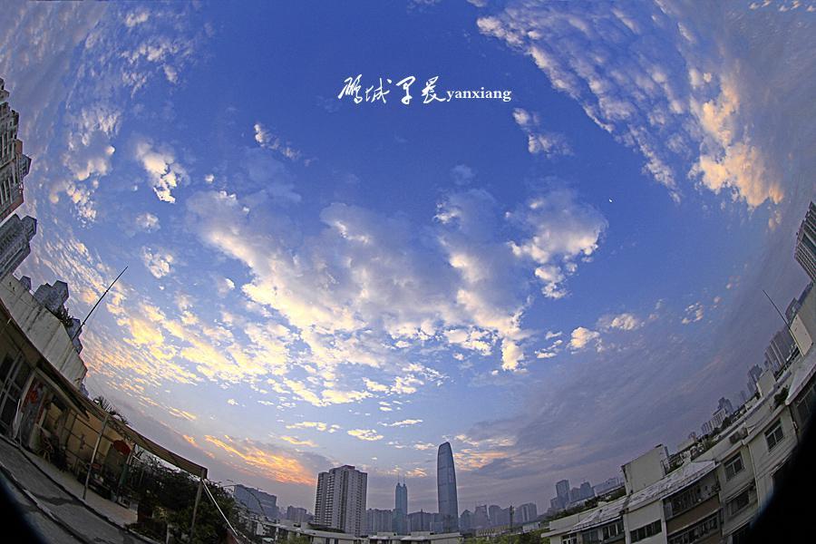 早安鹏城清晨唯美图片