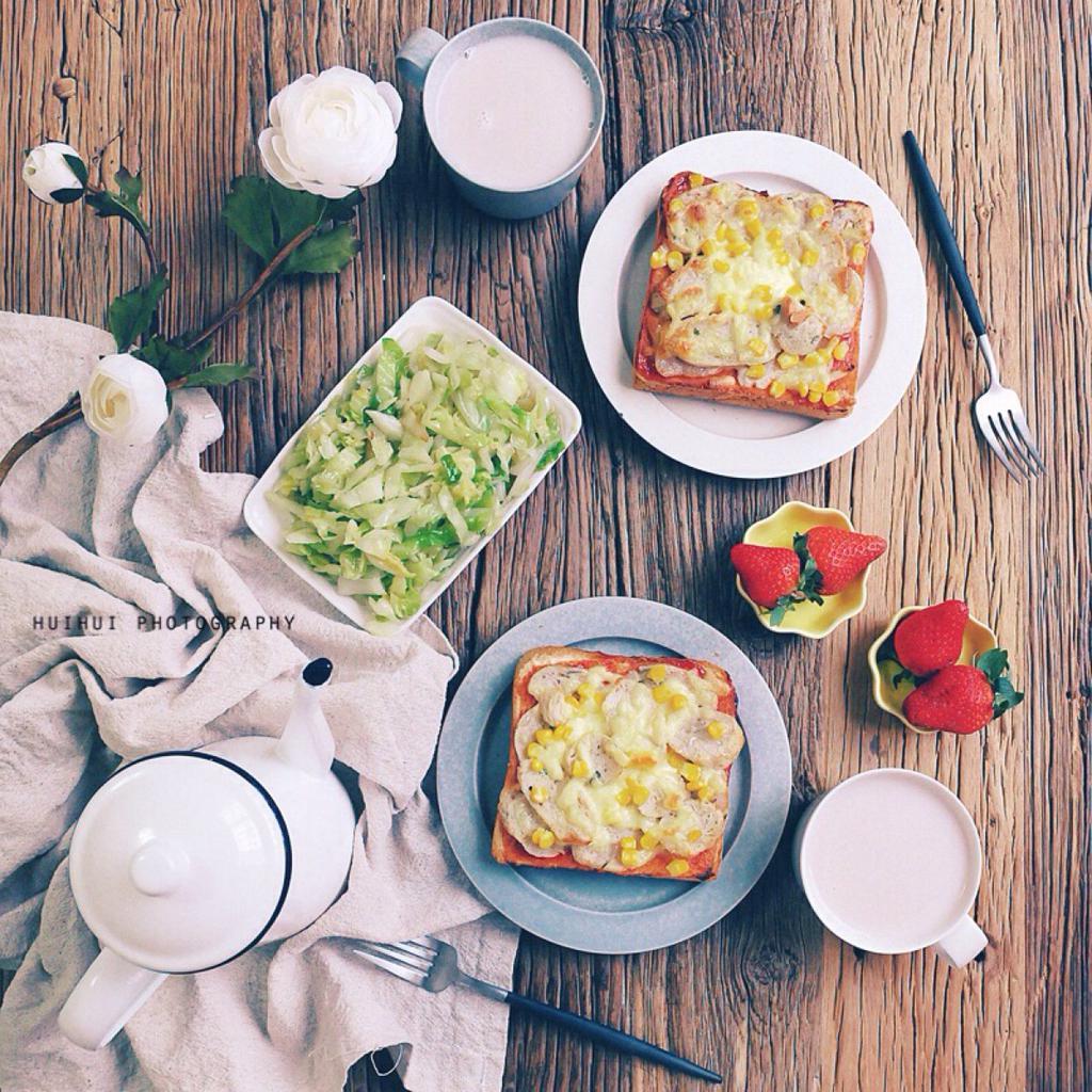 好看的早安早餐日记图片