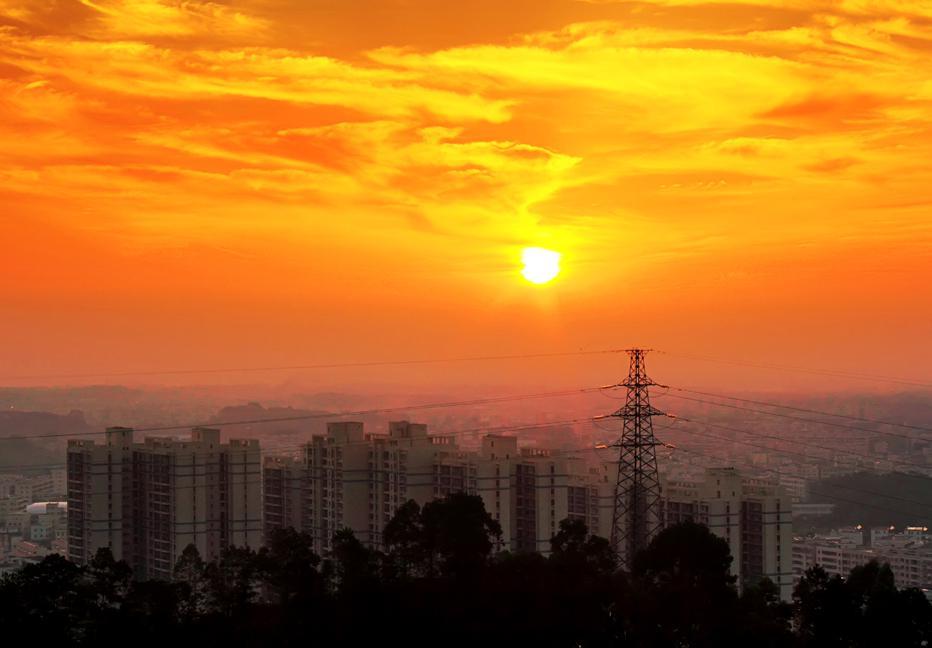 超美早安海城城市图片