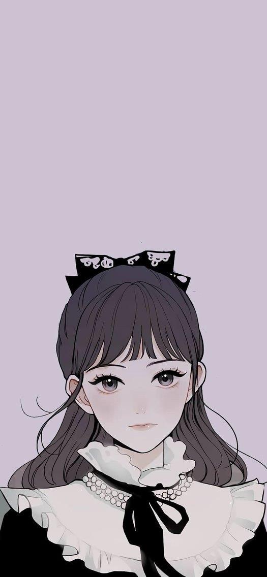 小清新艺术二次元少女可爱手机壁纸美图大全