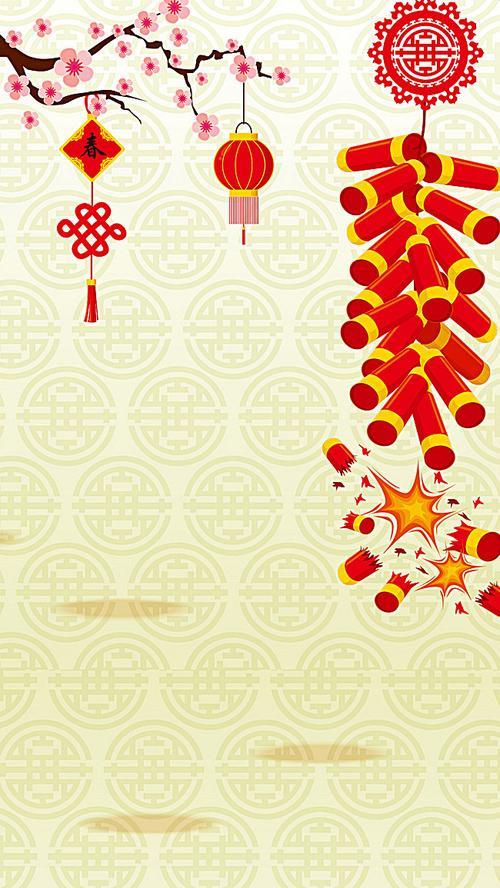 过年背景图片 过年啦背景图片