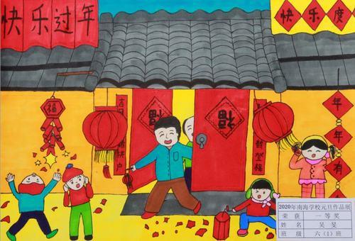 过年图片绘画 过年绘画图片大全简单