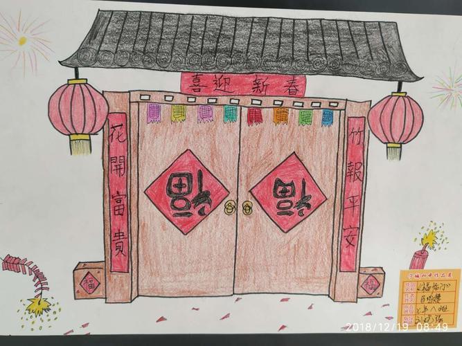 过年图片绘画 过年绘画图片大全简单