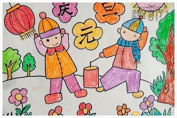 春节绘画图片 春节绘画作品图片大全