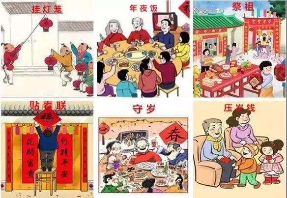 过年的风俗图片 过年的风俗图片卡通图片