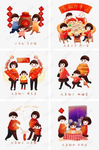 过年的风俗图片 过年的风俗图片卡通图片