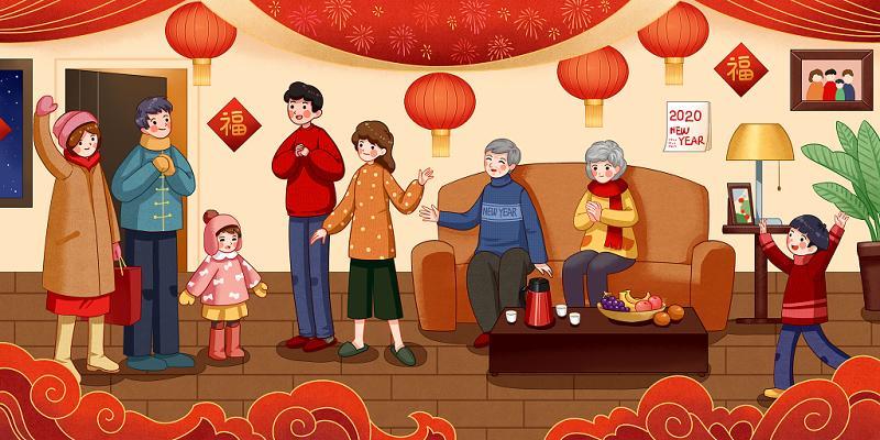 过年图片卡通 过年图片卡通图片2022