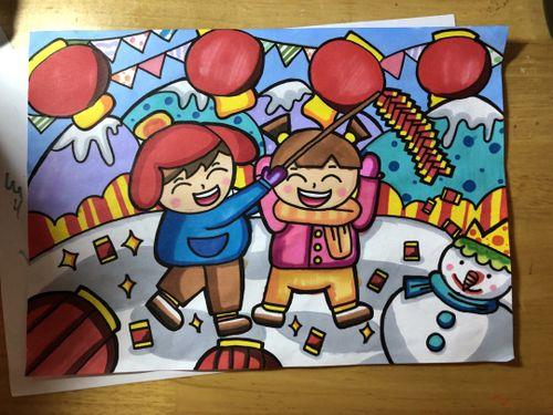 新年图画 过新年的图画