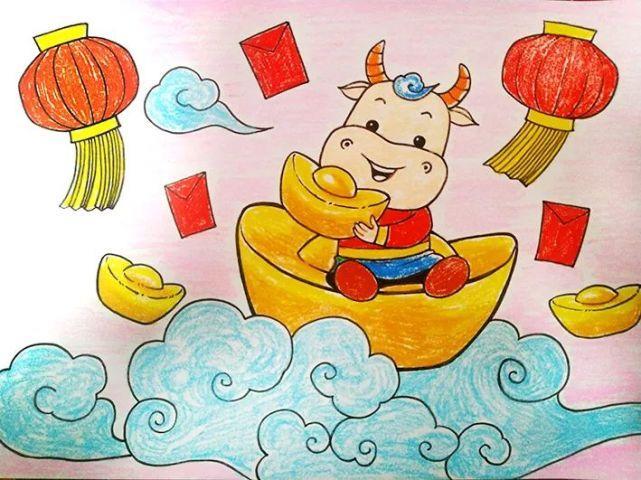 新年图画 过新年的图画