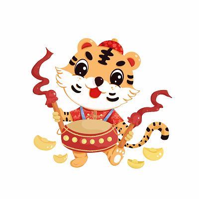 新年老虎图片 虎年新年图片