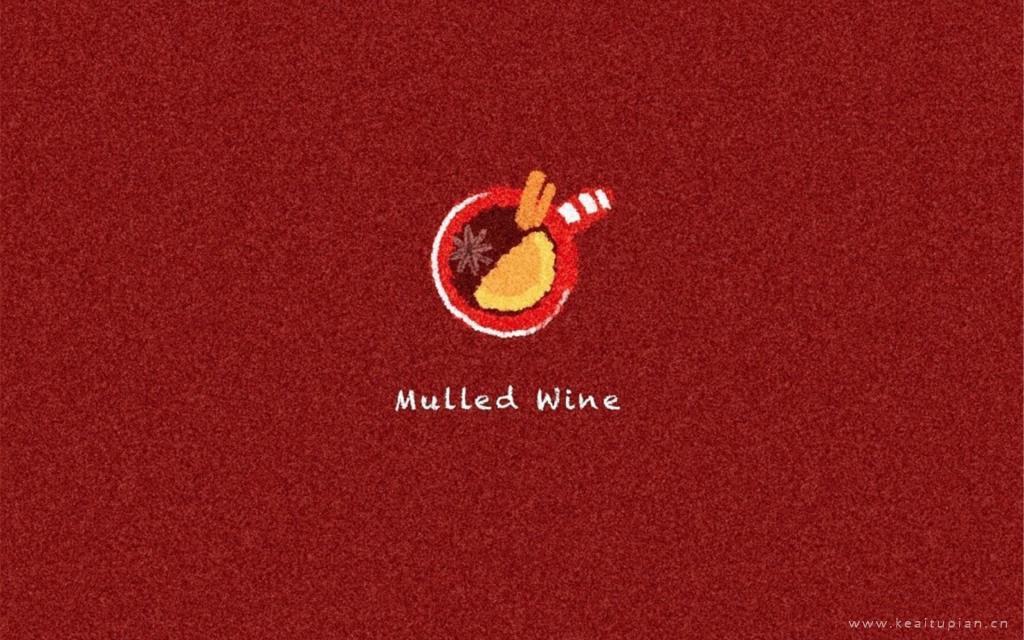 2021圣诞节元素精选简约红色背景个性创意桌面图片