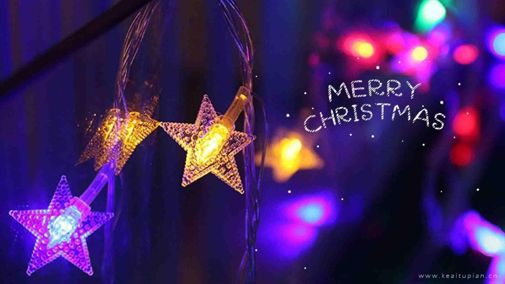 2021圣诞节平安夜的灯光精选唯美意境桌面图片