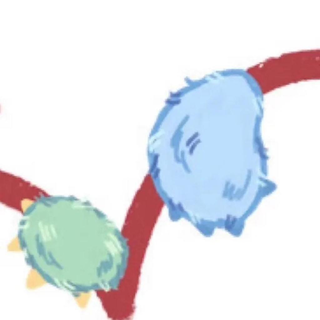 2021除夕跨年夜朋友圈九宫格可爱怪兽卡通图片