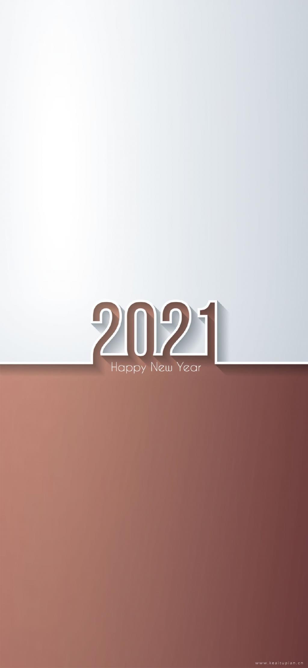 数字2021简约双色背景新年图片