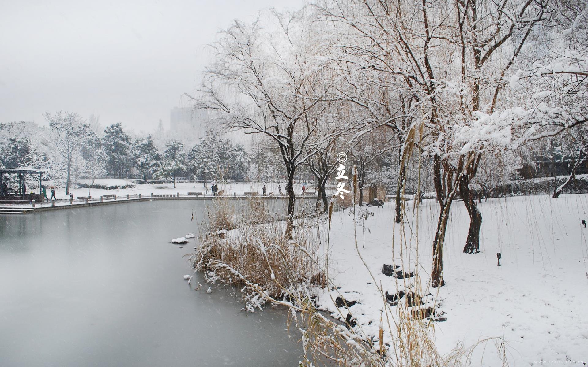 立冬主题节气风景高清桌面壁纸图片
