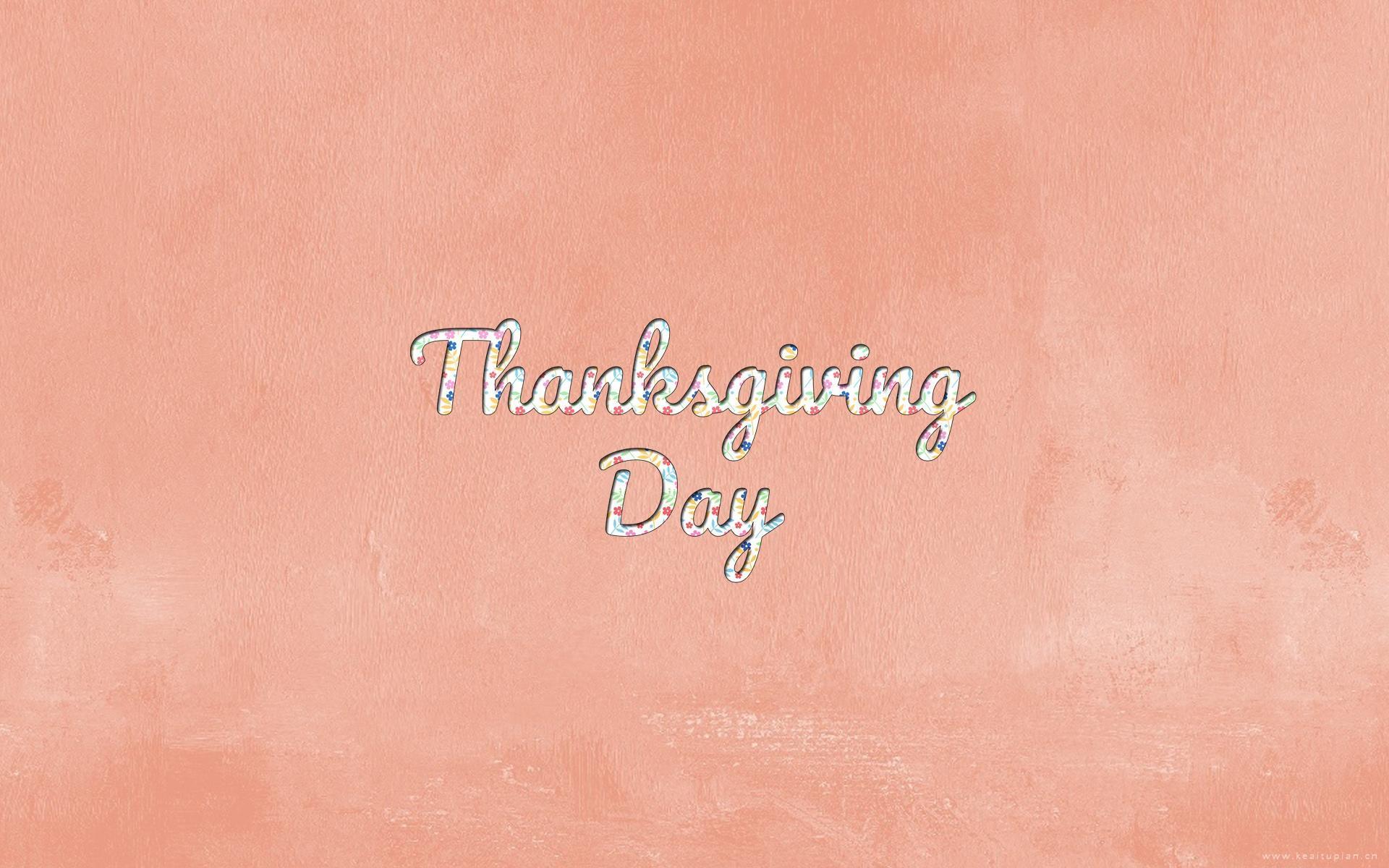 感恩节英文桌面超清壁纸图片
