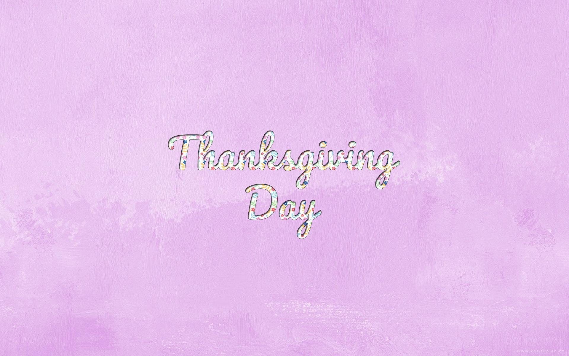 感恩节英文桌面超清壁纸图片