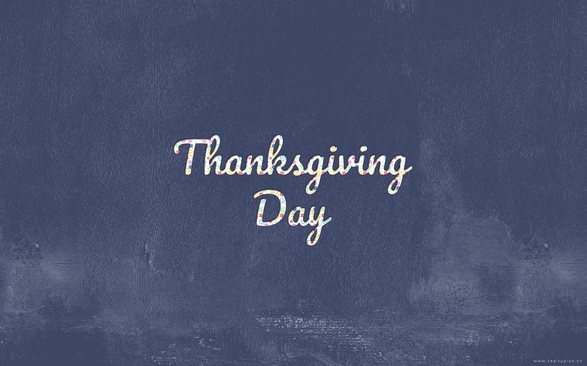 感恩节英文桌面超清壁纸图片
