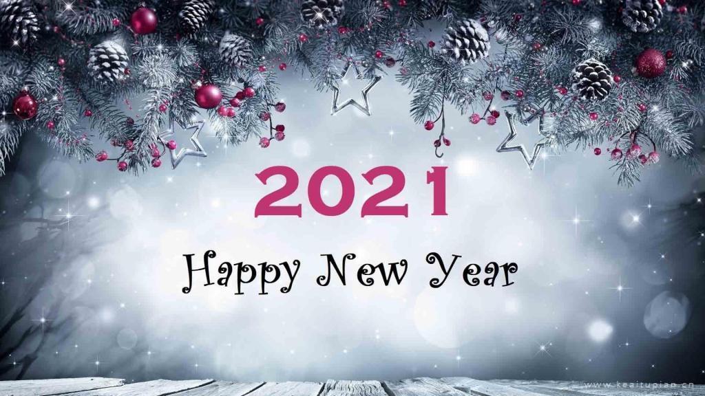 唯美带有2021数字壁纸图片