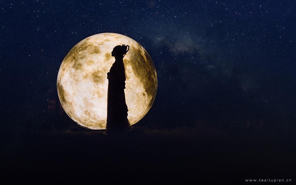嫦娥奔月唯美古风中秋节朋友圈图片