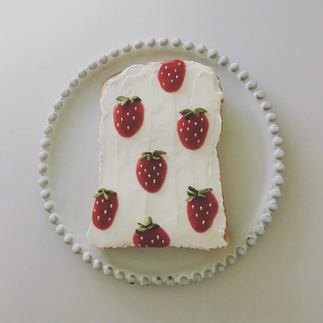 精致好看的DIY吐司图片背景图