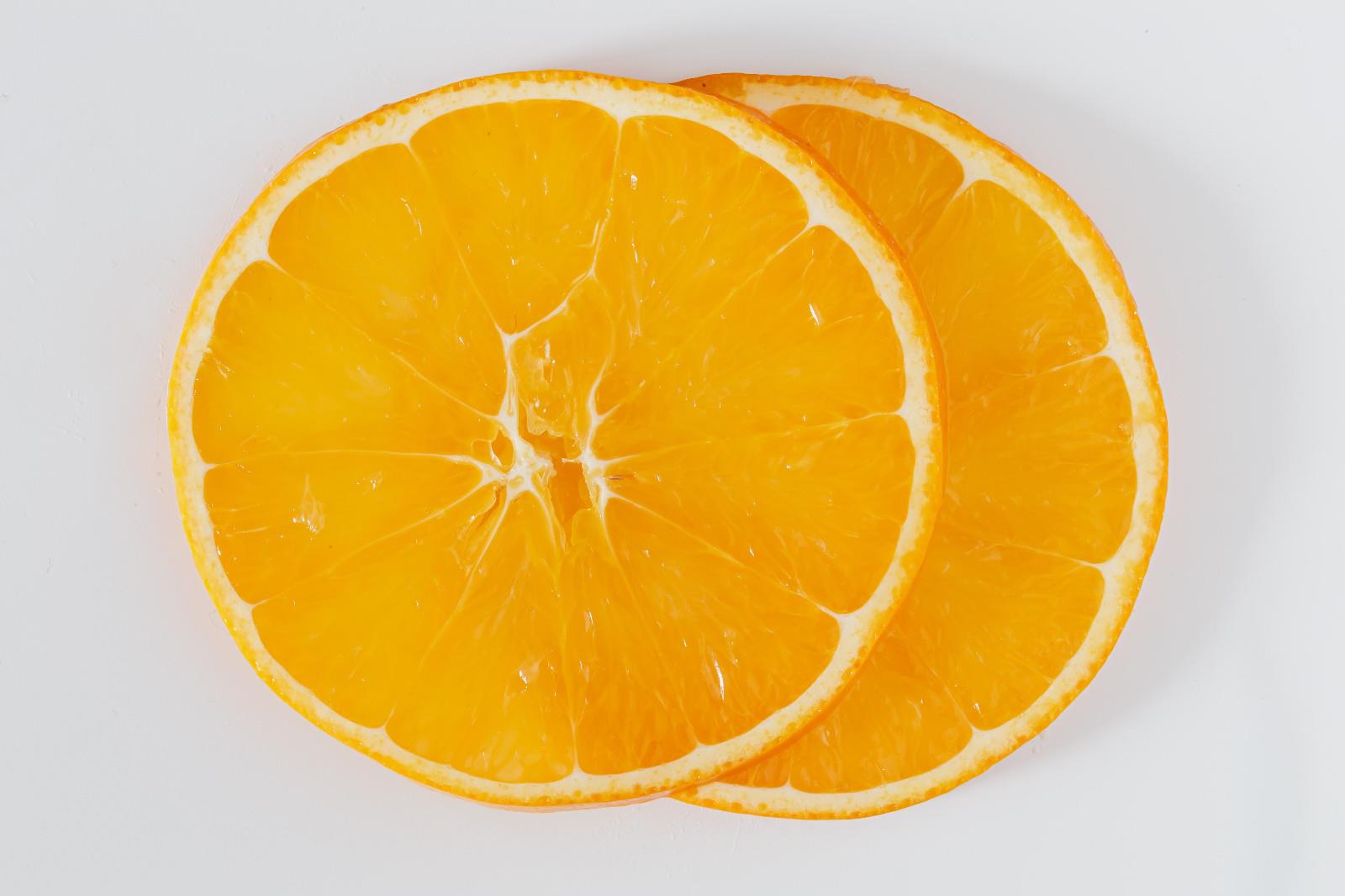 秋天的水果-香甜多汁黄橙橙的橘子高清图片