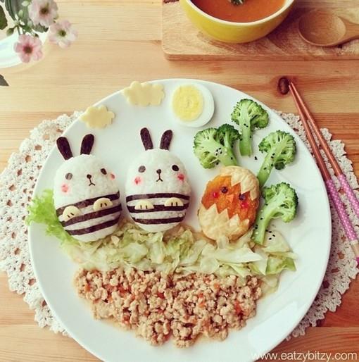 卡哇伊可爱儿童美食套餐